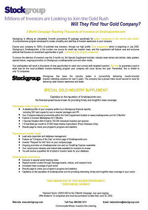 Gold Rush brochure