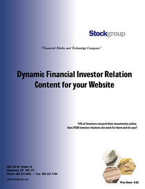 Financial Content brochure