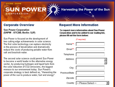 Sun Power Corporation