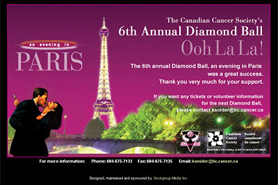 BC Cancer Society - Diamond Ball
