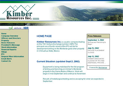 Kimber Resources Inc.